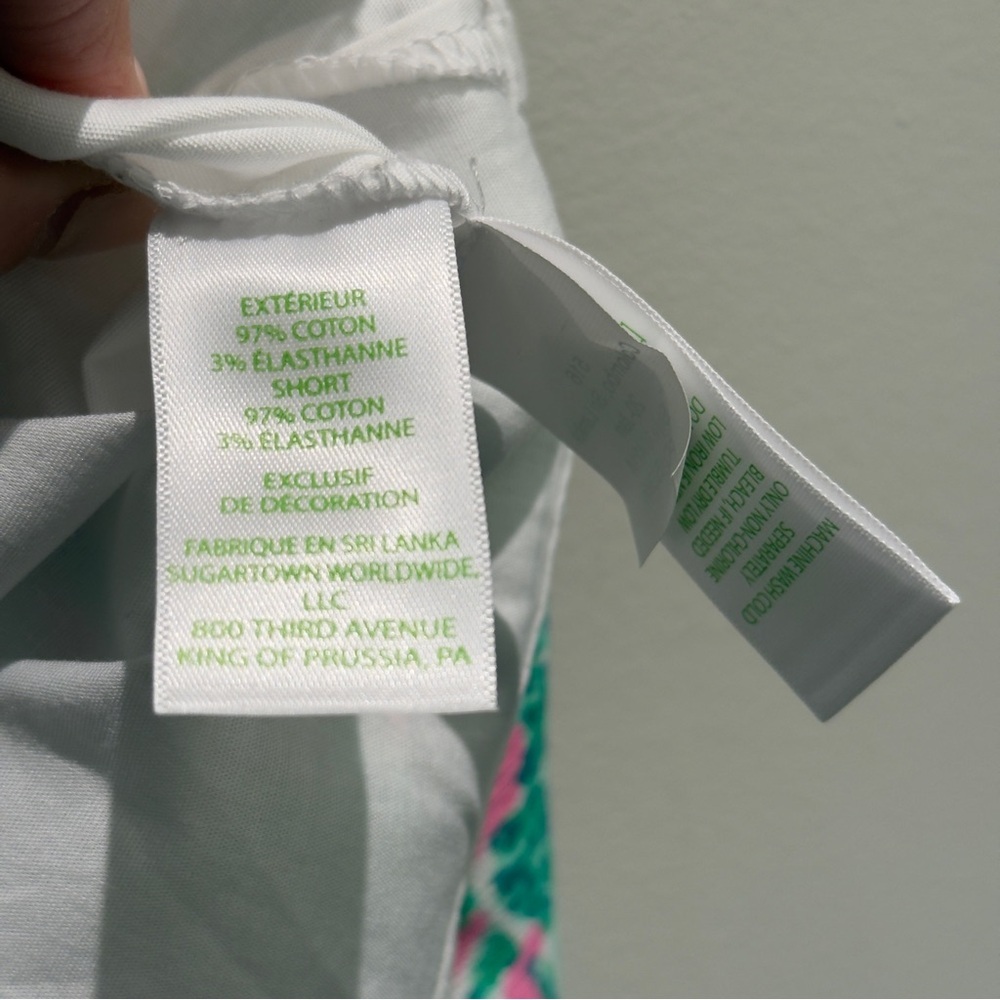 NWOT- Lilly Pulitzer Prosecco Pink Hanging Around Tawney Monkey Skort Size 6 - Picture 5 of 9